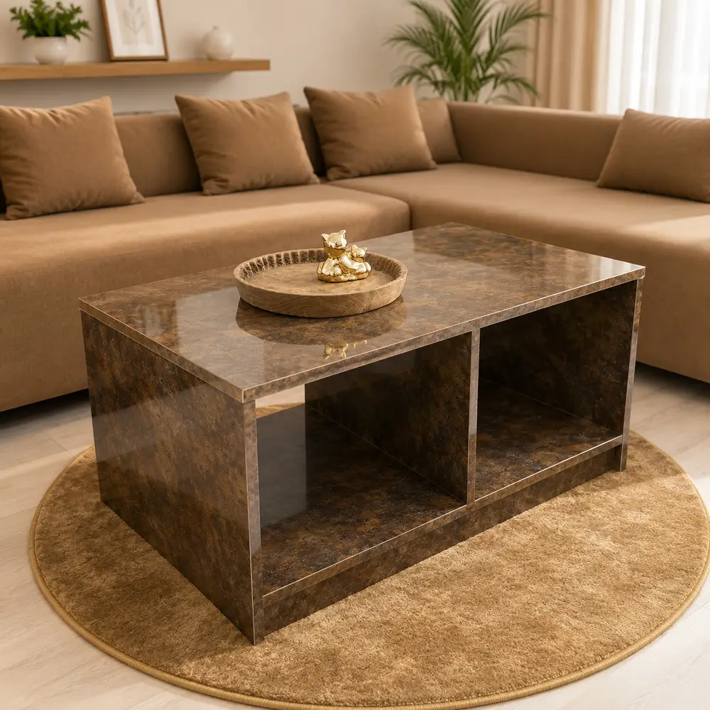 Table basse moderne avec rangement